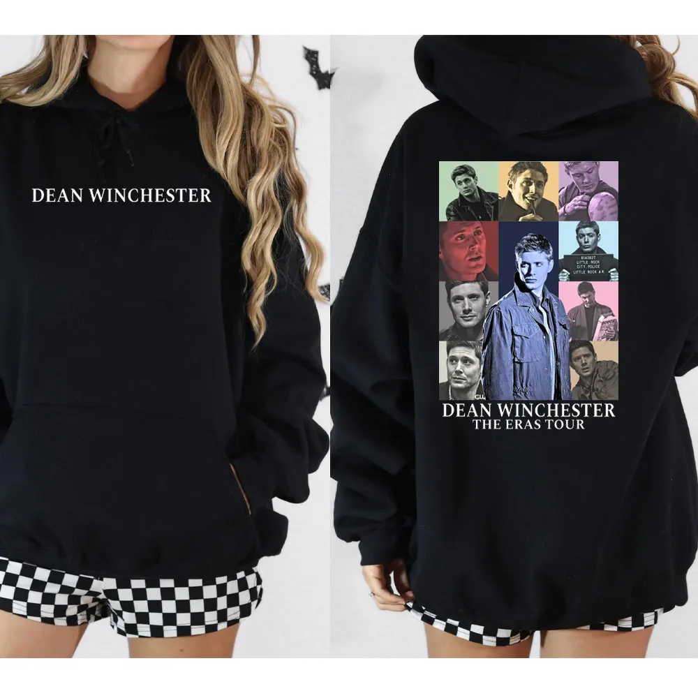 DEAN WINCHESTER THE ERAS TOUR Hoodie Women Tracksuit Pullover Oversized Long Sleeve Hoody Tops Sweatshirt Supernatural Fan Gifts