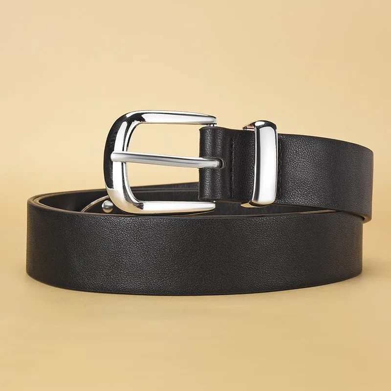 Neuer stilvoller schmaler Taillengürtel für Männer und Frauen, PU-Material – einfache, lässige, elegante Gürtel in einfarbiger Farbe, perfekt für Jeans und Kleider – Detail 3