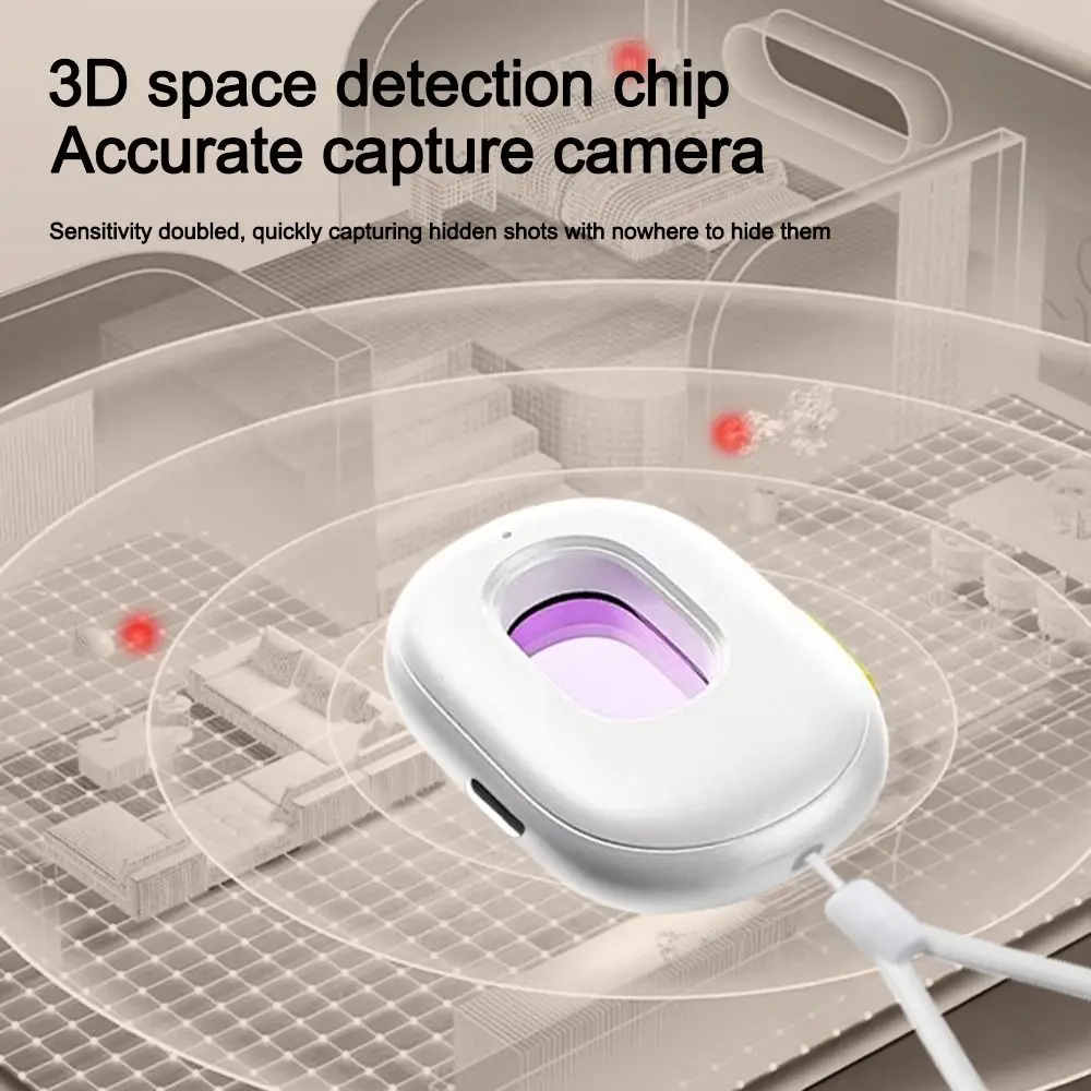 Intelligent Camera Detector Portable Sound and Light Alarm Camera Signal Detector Anti-Peeping Protection