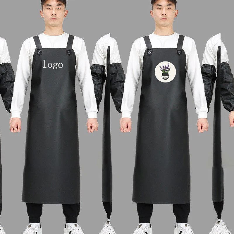 

Большой водонепроницаемый фартук-нагрудник с шейным ремешком для мужчин и женщин, для взрослых, для кухни, пищевой промышленности, против жира, кислоты, щелочи