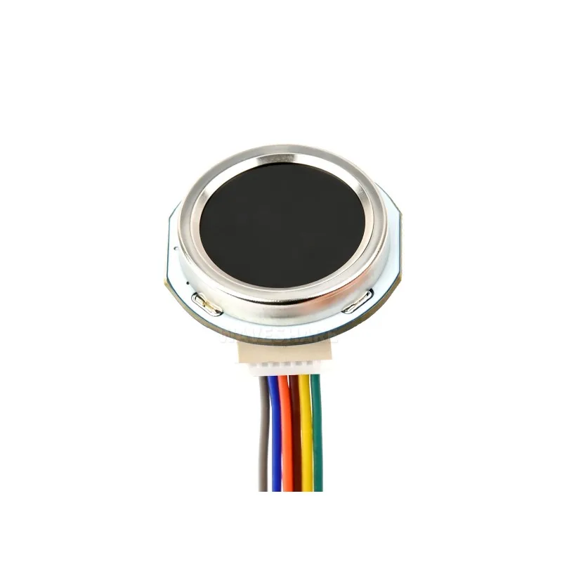 Round All‑In‑One Capacitive Fingerprint Sensor Module G 192×192 Pixels Onboard LED Indicator UART Communication Commercial Finge