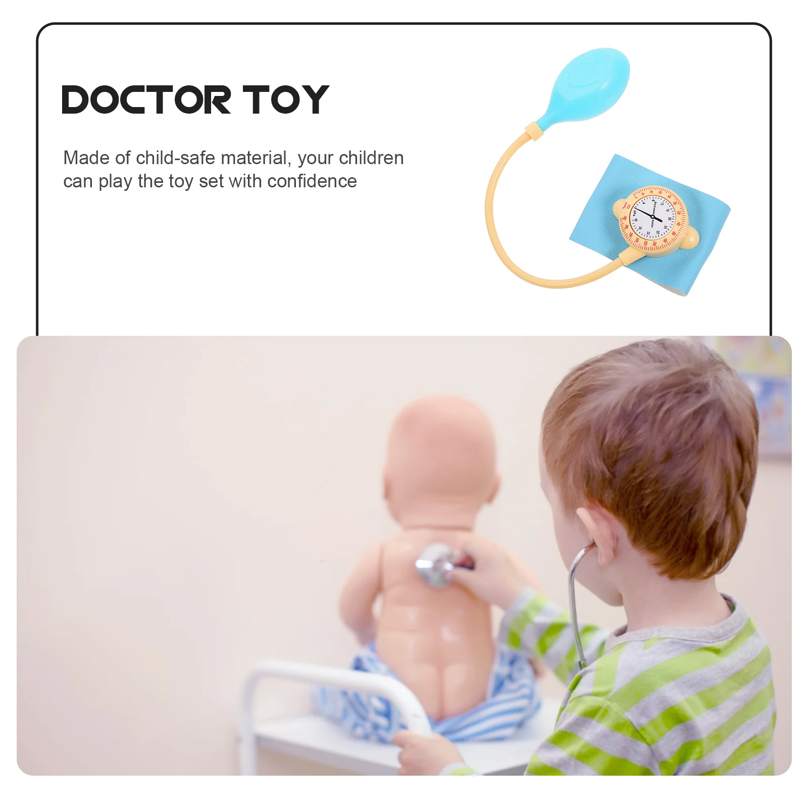 Médico brinquedo brinquedos para crianças playset monitor dos desenhos animados médicos realistas brinquedos escritório