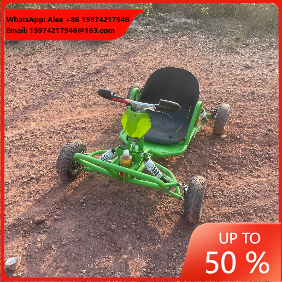 New Off-Road All-Terrain UTV Two-Stroke Rally Racing Four-Wheel Pedal Go Karts Chain Drive For Mountain Bike Drifting