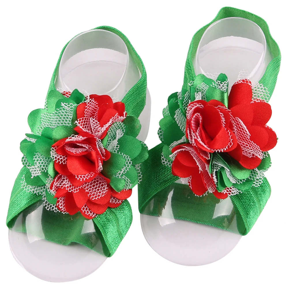 

8 PCS Sandals Hair Accessories Foot Strap Set Toddler Flower Bands The Flowers Ties
