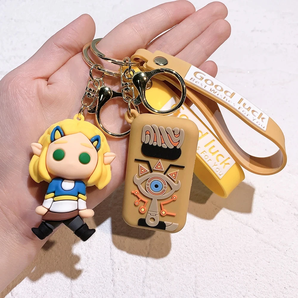 Game The Legend of Zelda Keychain Hylian Shield Zelda Link Sheikah Model Pendant Key Chain for Backpack Ornament for Kid Toys