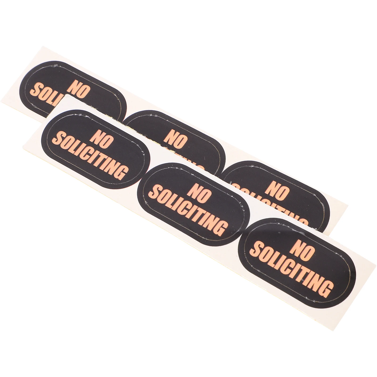

2 Sheets Stickers For Pvc Waterproof Adhesive Home Decoration No Soliciting Sticker For House No Soliciting Window Cling Front