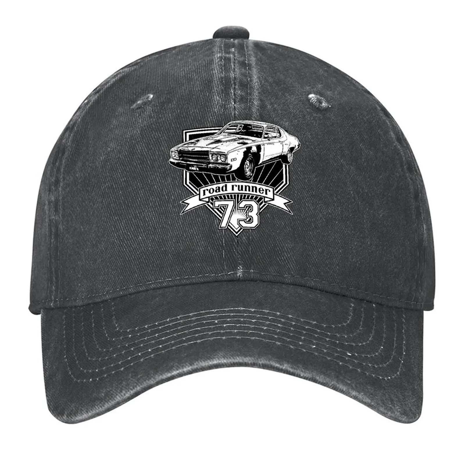 

73 Road Runner Baseball Cap Golf Hat black fishing hat Beach Outing For Girls Men's