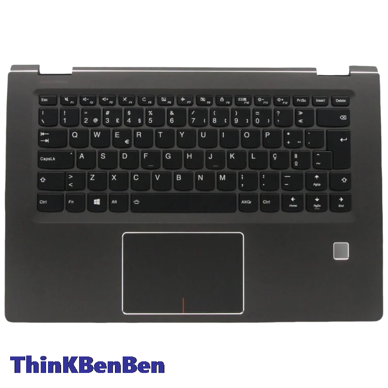 PT Portuguese Keyboard BKUpper Case Palmrest Shell Cover For Lenovo Yoga 510 14ISK 14IKB 14AST Flex4 1435 1470 1480 5CB0M32965