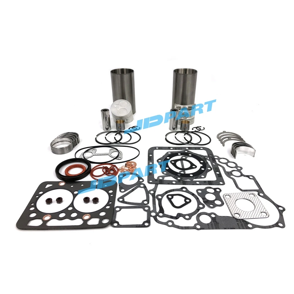 Cylinder Liner Kit With Gasket Set Bearing For Kubota Z482 Engine Parts