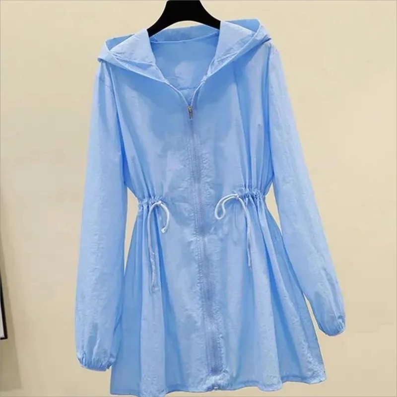 

Sun-Proof Clothing Women's UV Protection Summer New 2023 Mid-Length Ultra-Thin Loose Slim All-match Jacket Fashion