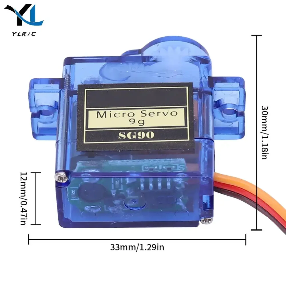 SG90 9G Miniature Servo Motor Fixed-Wing Micro Gear Servo Motor 180/360 Degrees for Airplane Aeroplane Helicopter