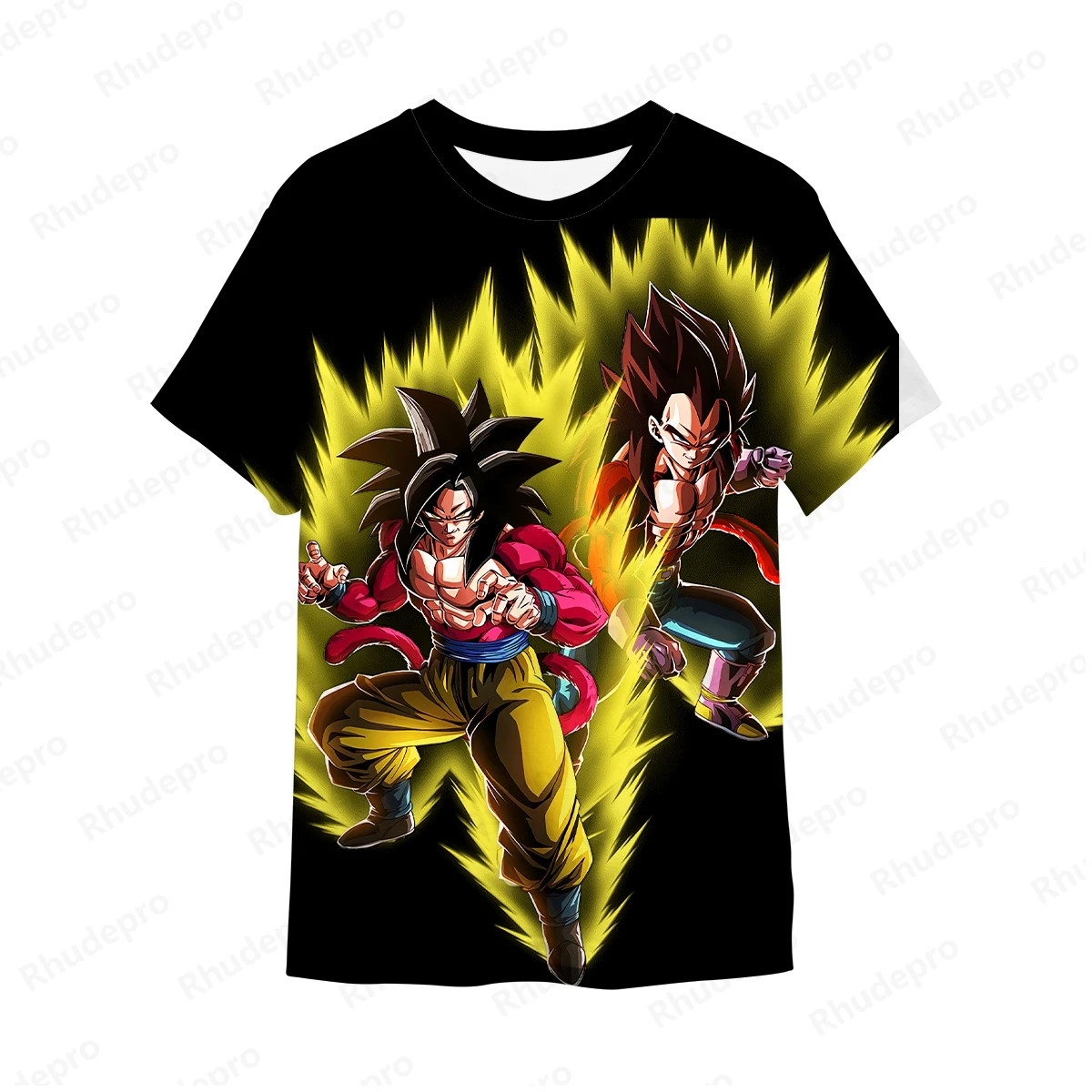 Camiseta Dragon Ball manga curta masculina, Tops de Tendência Goku, Vegeta Camisas, Roupas Cosplay de Alta Qualidade, Y2K, 2022