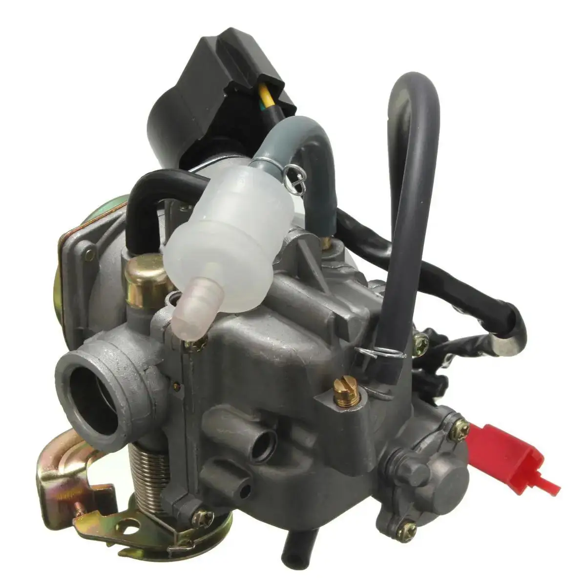 PD24J 24mm Carb Electric Carburetor for Gy6 100cc 125cc 150cc 200cc Engine Motorcycle ATV Go Kart Moped and Scooter Dirrt Bike