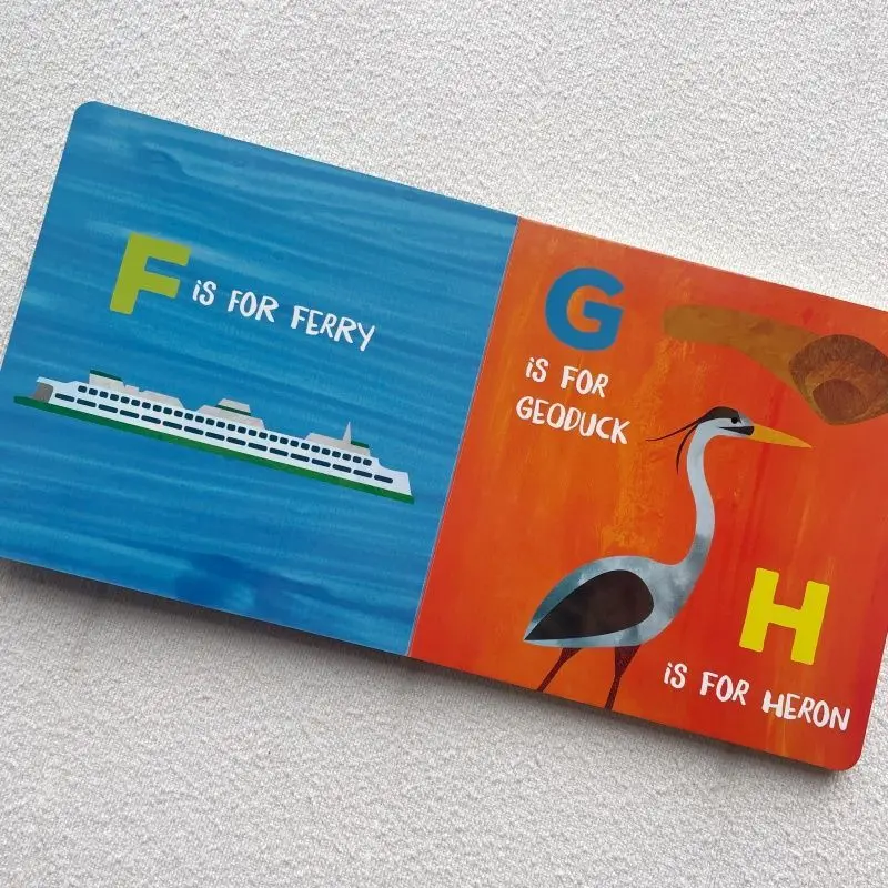 W Ist für Washington, englische Version: Bilderbücher für Kinder