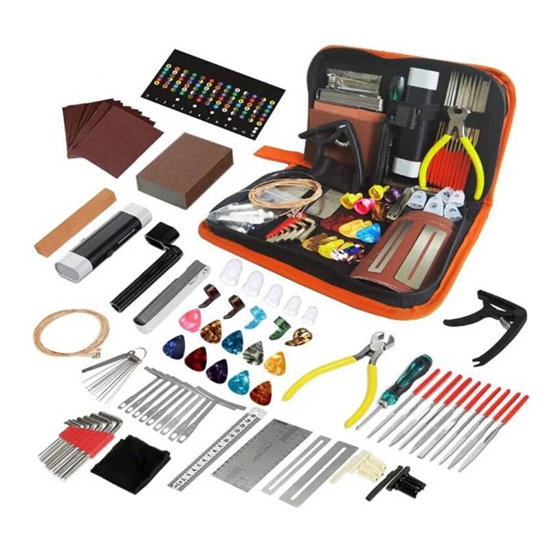 

Guitar Maintenance Repair Tool Kit Tools String Organizer String Action Ruler Gauge Measuring Tool Hex Wrench Set