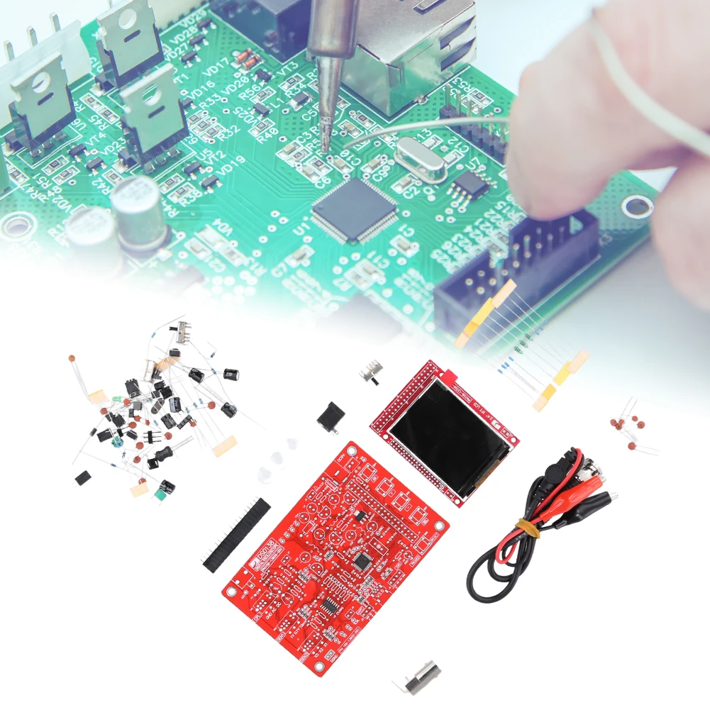 DSO138 oscyloskop cyfrowy 2.4 calowy zestaw oscyloskop cyfrowy TFT DIY części do nauki zestaw 200KHz 1Msps 12Bit