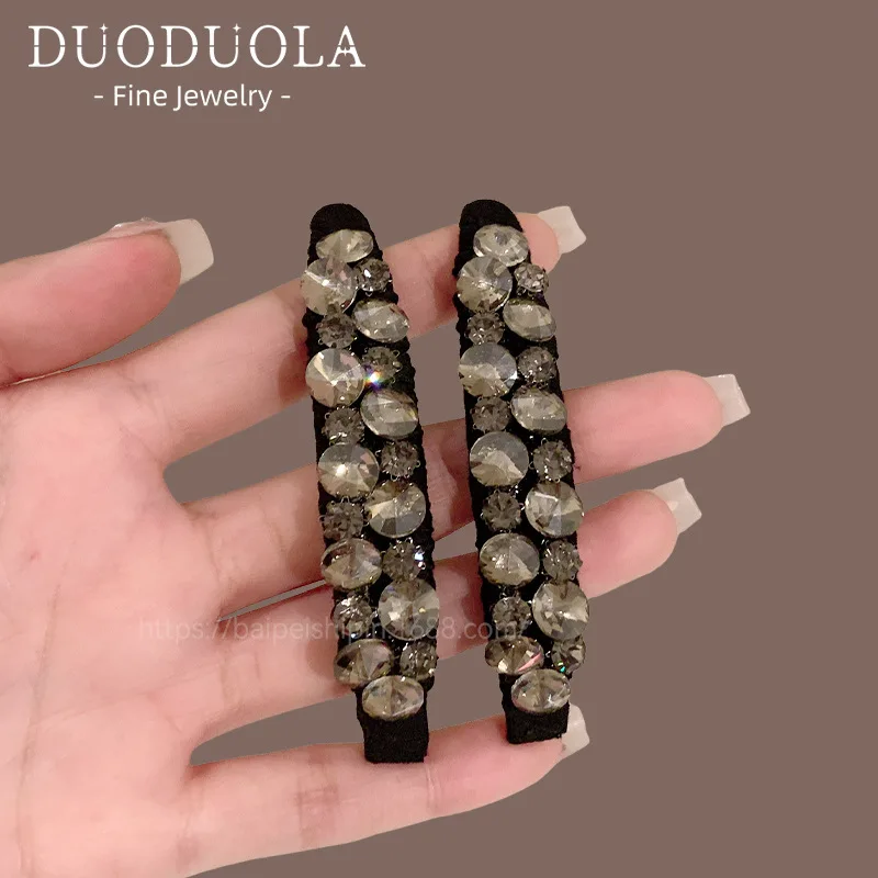 

1 шт. Блестящая мини-заколка для волос с кристаллами в стиле Донгдэмун 2026, заколка для челки для женщин, для фиксации прядей у лба, милая, на каждый день