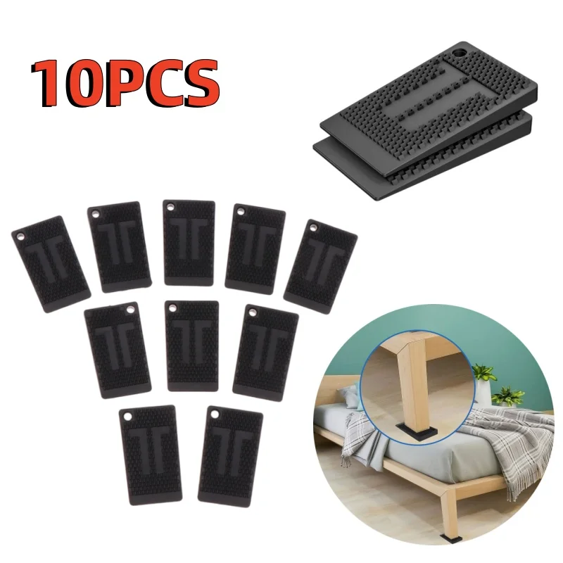 10 قطعة أثاث بلاستيكي قابل للتعديل الجدول التسوية الحشوات الارتفاع أسافين الأثاث طوقا الجدول كرسي التوازن القدم طوقا