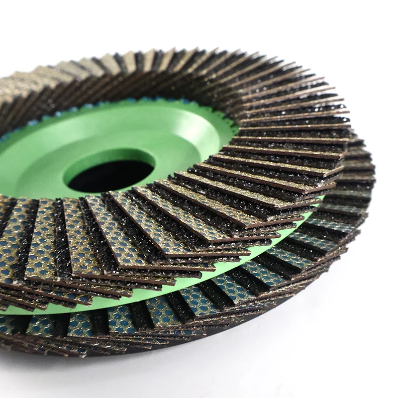 115mm Diamond Flap Disc ล้อใช้เครื่องบดมุมสําหรับแก้วโลหะกระเบื้องเซรามิคหินอ่อนและหินแกรนิตขัดล้อ