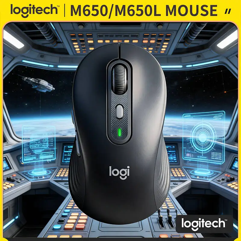 

Logitech M650/M650L Wireless Mouse - 400-4000 DPI Adjustable, SilentTouch Tech, Ergonomic Grip, 24-Month Battery