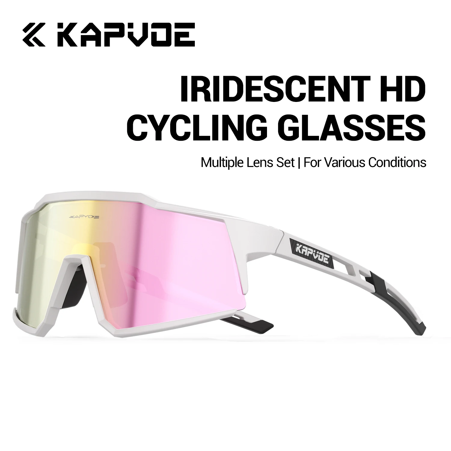 Kapvoe Neue Outdoor Rennrad Fahren Sonnenbrille Männer Fahrrad Sport Freizeit Radfahren Gläser Frauen Berg UV400 Reiten Brille