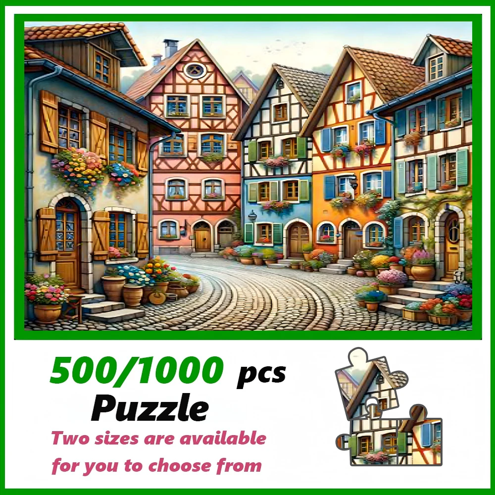 

A 500/1000pcs Adult Puzzle, High Quality, a Fun Family Game for Stress Relief, Perfect for Birthdays, Christmas, Halloween, An