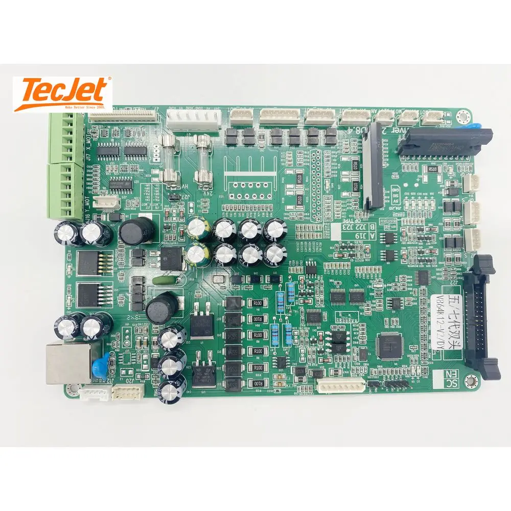 Cabeça dupla Mainboard para máquina de impressão TecJet Inkjet Printer Spare Parts, DX5, DX7