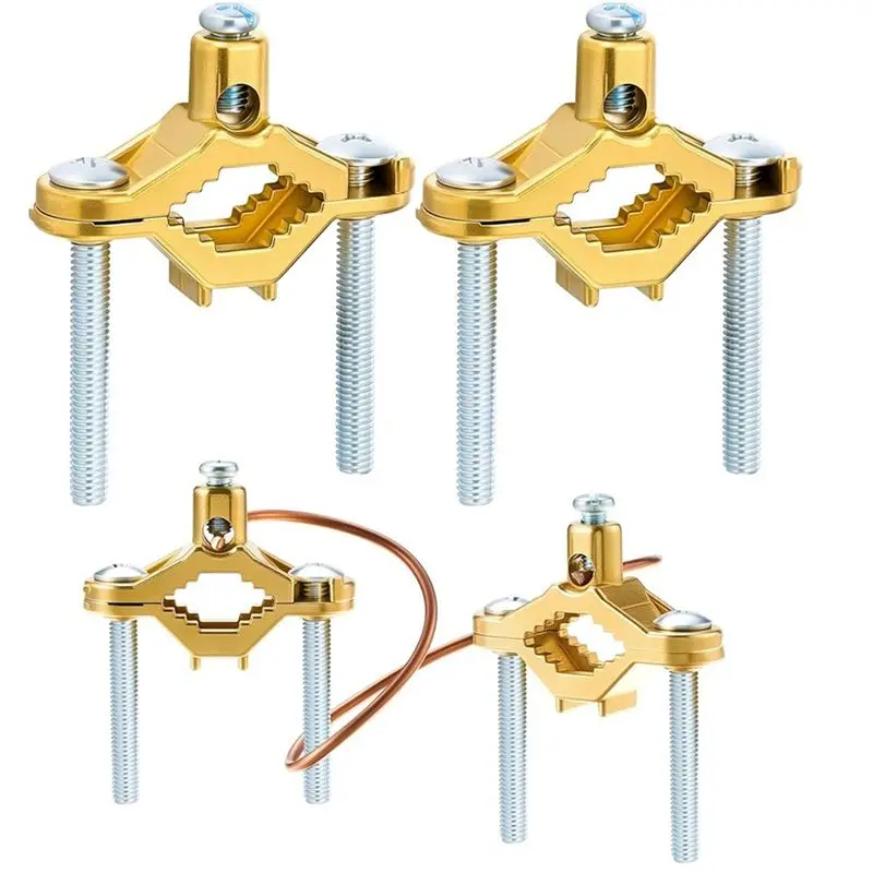 ABSS-2 Pcs Die Cast Ground Clamp Water Heater Bonding Kit 1/2