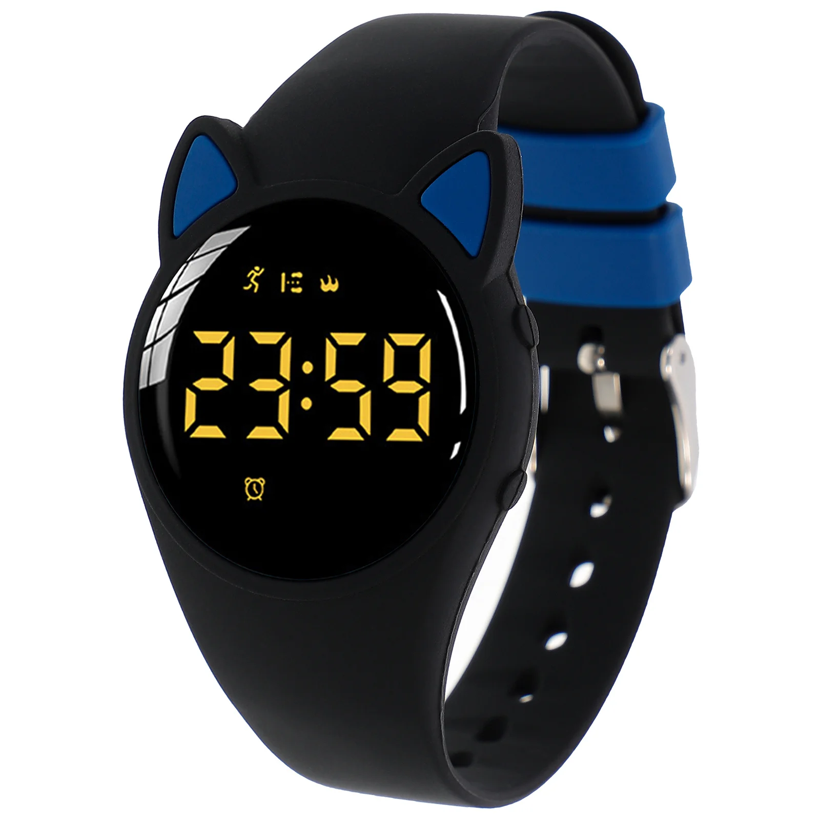 Sports Watch Digital Electronic Luminous Waterproof Adjustable Strap Multifunctional Student Wristwatch