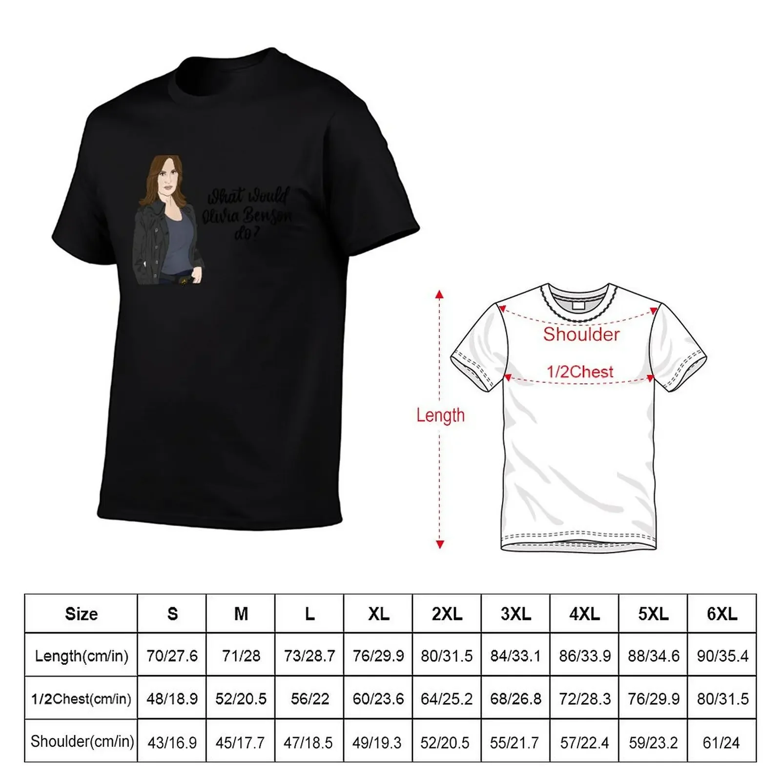 What would Olivia Benson do? T-Shirt quick drying essential t shirt mens t shirts pack