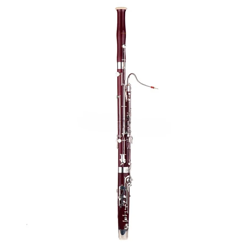 

Hot Sale Useful Professional Bassoon C Key Maple Wood Body Cupronickel Silver-plated Keys Woodwind Instrument