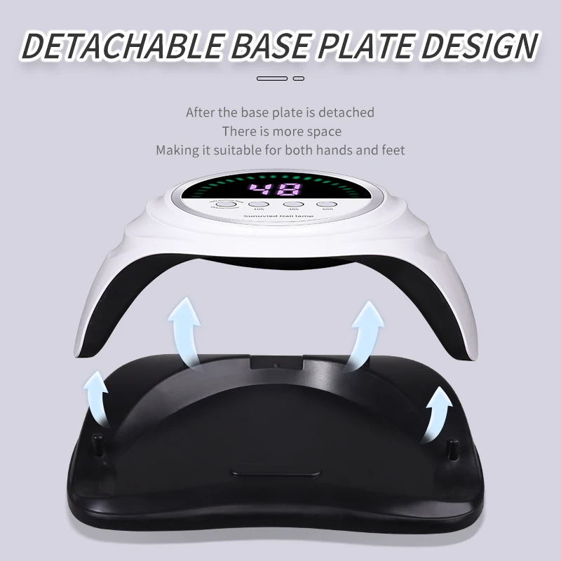 Lámpara de uñas anti ennegrecimiento que previene el ennegrecimiento de las manos luz roja Led Uv equipo de manicura herramientas suministros tecnológicos Gel de secado