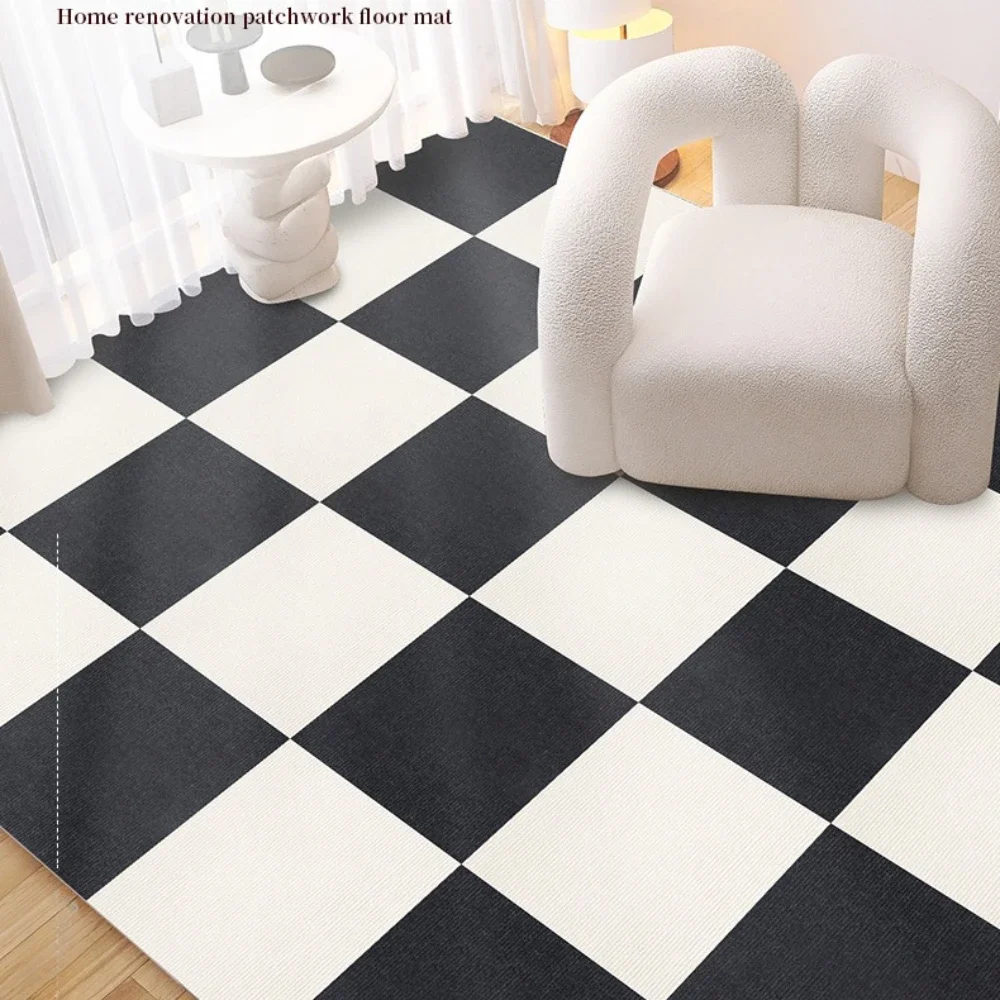 2-24PCS 30*30*1CM Patchwork Carpet Living Room Self-adhesive Floor Mat Children\'s Bedroom Floor Non-slip Mat Baby Crawling Mat