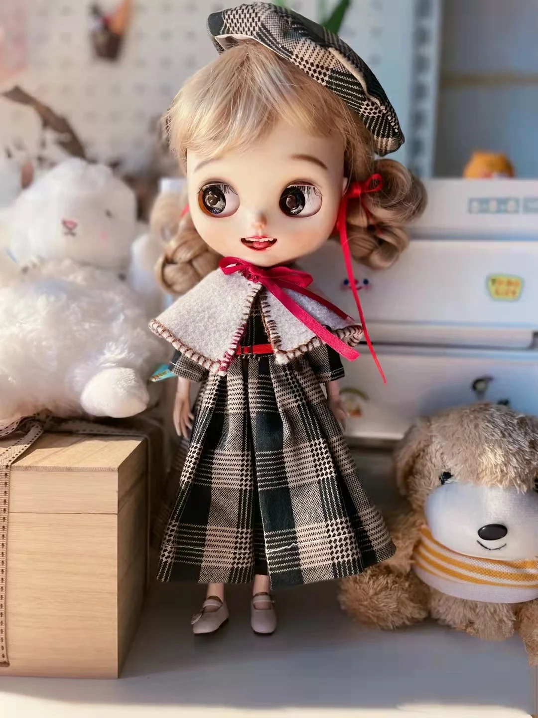 

New in Blythe clothes 1/6 30cm British style skirt bjd toys cloth