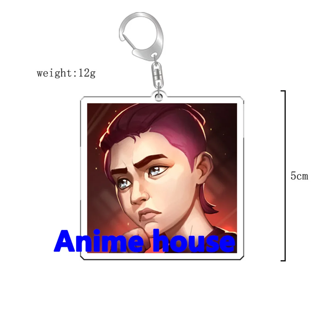 Game peripheral LOL Jinx Jayce Lee Sin keychain Of tion Lovers Acryl Character Stand  Sign For  Gift 1and