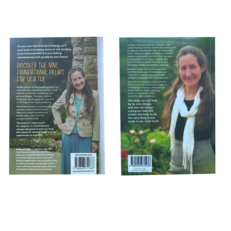 2 Books Self Heal By Design / Sustain Me By Barbara O'neill Guide Book in English Paperback