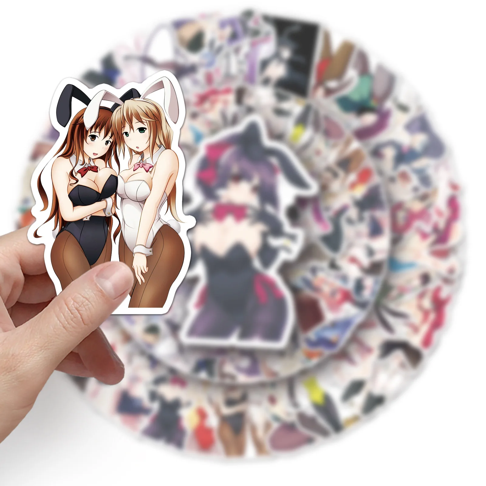 61/30/10PCS Popular Two-dimensional Peripheral Bunny Girl Sexy Graffiti Refrigerator Suitcase Mobile Phone Waterproof Sticker