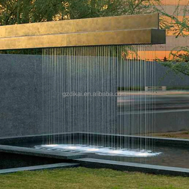 custom.Indoor Outdoor Raindrop Garden Waterfall Descent Curtain Fountain