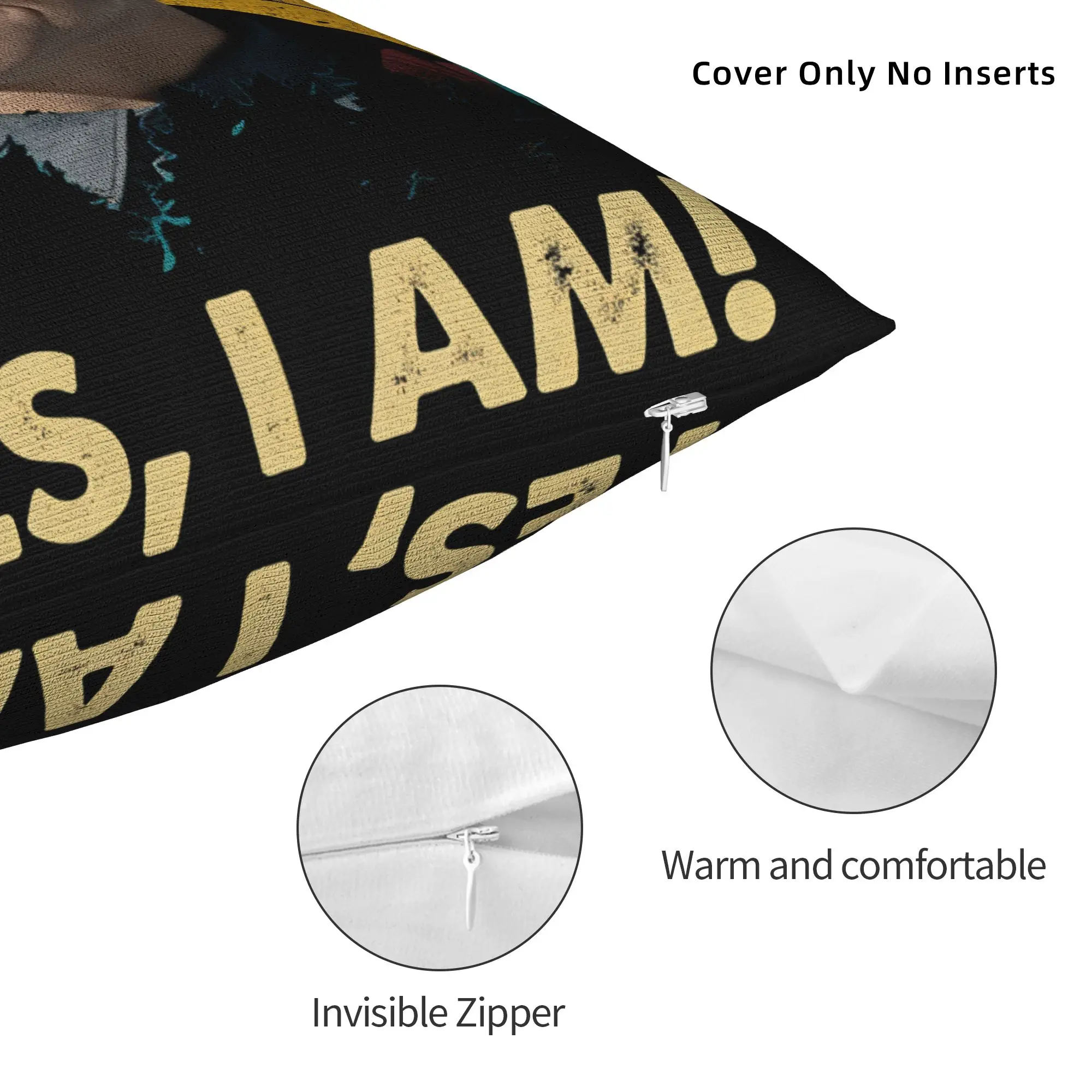 تشارلي هونام إد جين سأذهب للشرب نعم أنا عيد الميلاد وسادة غطاء المنتج رمي كيس وسادة غطاء كرسي متعدد الحجم #4