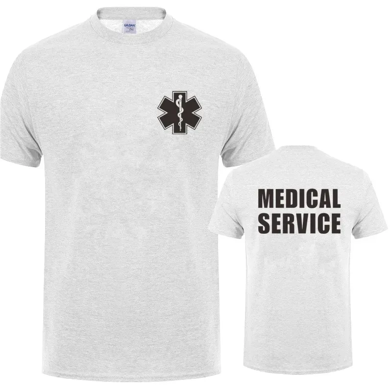 EMT Paramedic Emergency Medical Services T Shirt Men Casual T-shirt Short Sleeve Mans Cool Tops Man Cotton Short Sleeve Summer