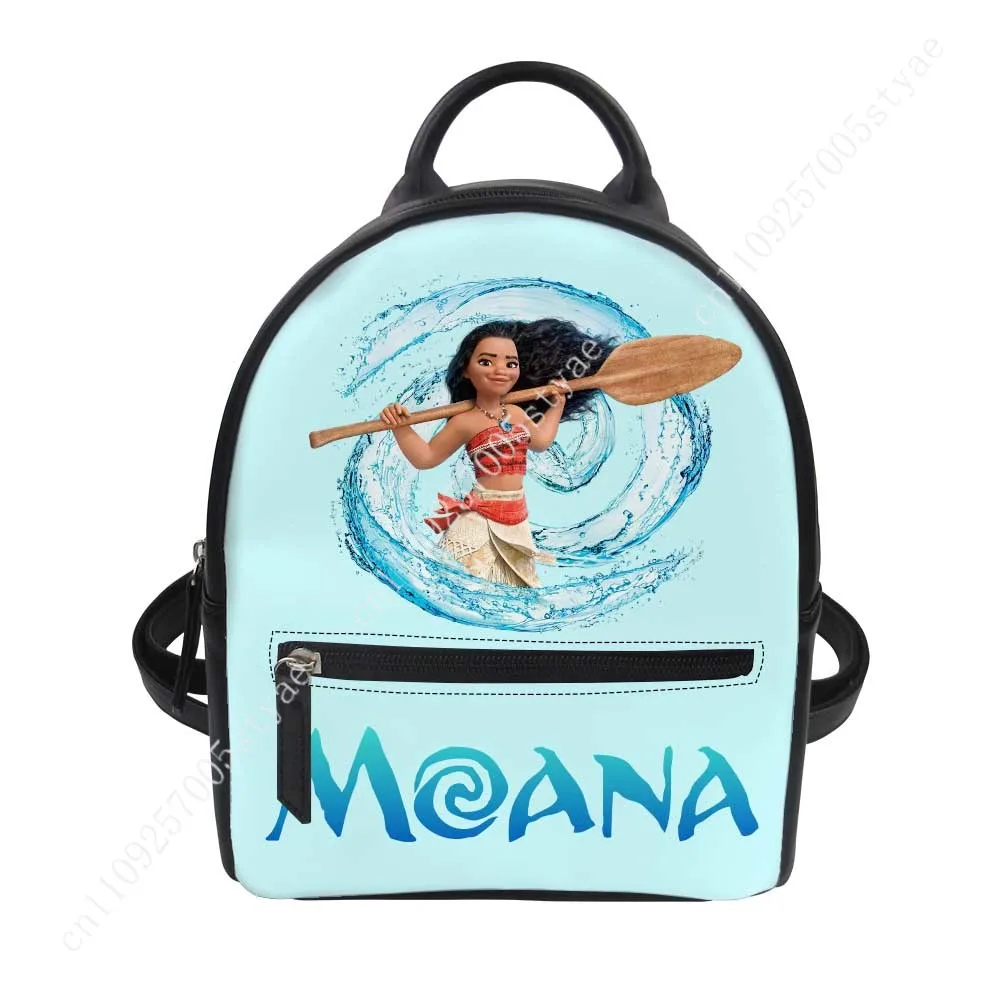 حقيبة ظهر موانا ديزني كارتون رجل امرأة تزيين حقائب جلدية تصميم شعار صورتك هدايا مخصصة للحفلات والعطلات #3