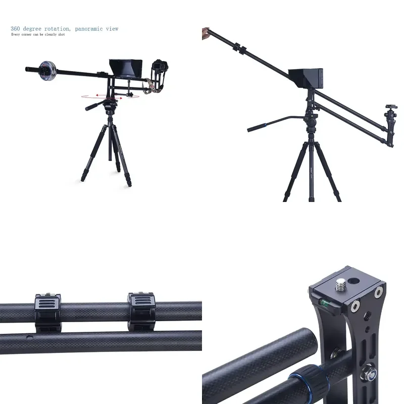 Professional Portable Carbon Fiber Wieldy Video Camera Jib Crane Slider