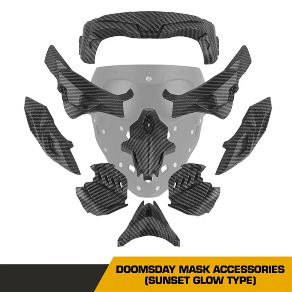 Tactical CS Games Protective Halloween Decoration Doomsday Mask Accessories Magnetic Adsorption Armor For MA-150 Mask