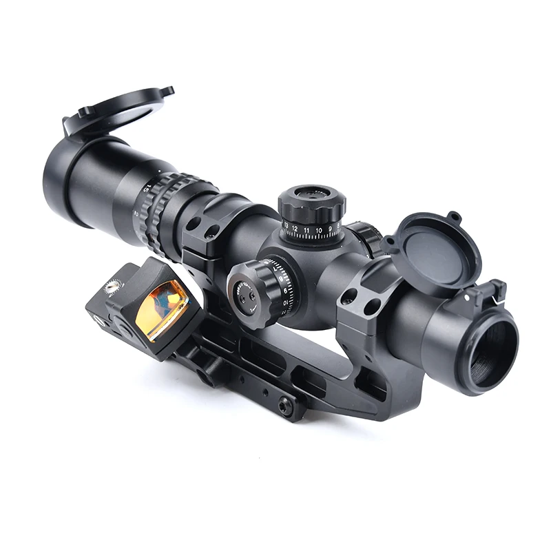 WADSN Airsoft Tattico Veloce Lpvo Scope Mount 30mm Red Dot Torcia per AR15 Fucile 20mm Picatiny Rail Sight Base Accessori
