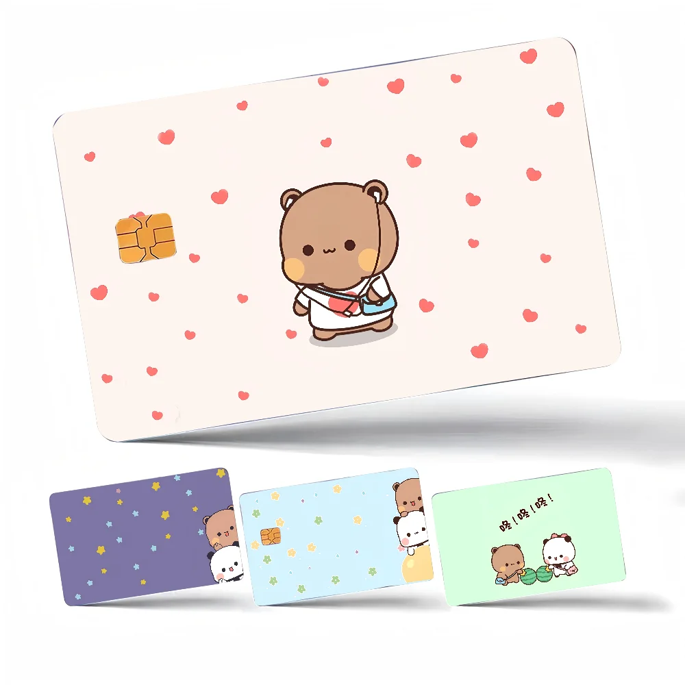 Bubu Dudu BearAnmie Sticker Film Skin Cover For Credit Card Debit Bank Card Front