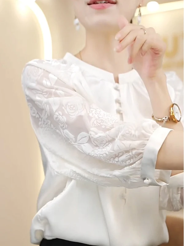 

Stylish Loose Fit Fashionable Top Women's Casual Shirt Korean Version plus Size Versatile Design Summer New Arrival Elegant