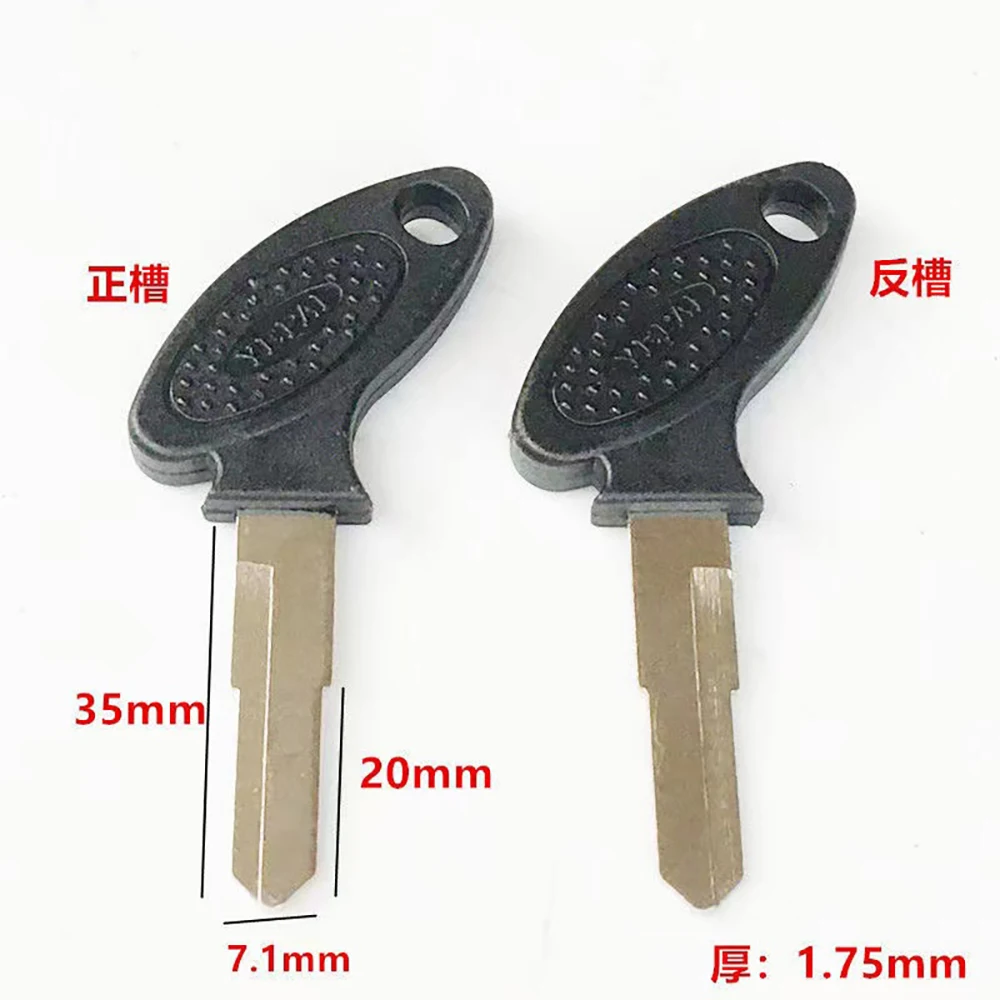 JMCKJ 20PCS Key Blank Left Right Blade Uncut Keys for Motorcycle Scooter Moped ATV GY6 KYMCO