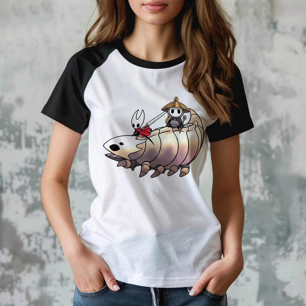 Hollow Knight t shirt femme summer kawaii 2000s gyaru gothic top tees vintage jojifuku 80s
