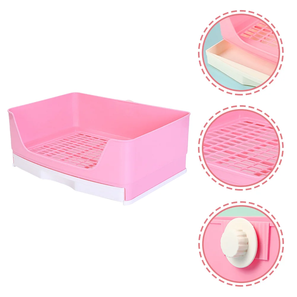 أرنب قعادة المرحاض دائم البلاستيك الأرنب صندوق نفايات مرحاض الحيوانات الصغيرة لخنزير غينيا الهامستر النمس شينشيلا الحيوانات الأليفة