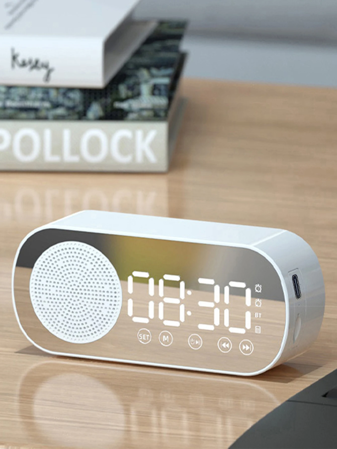 Altoparlante Bluetooth wireless, orologio subwoofer potente multifunzionale, altoparlante sveglia intelligente Mini AI